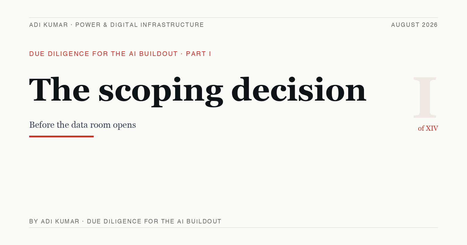 The scoping decision