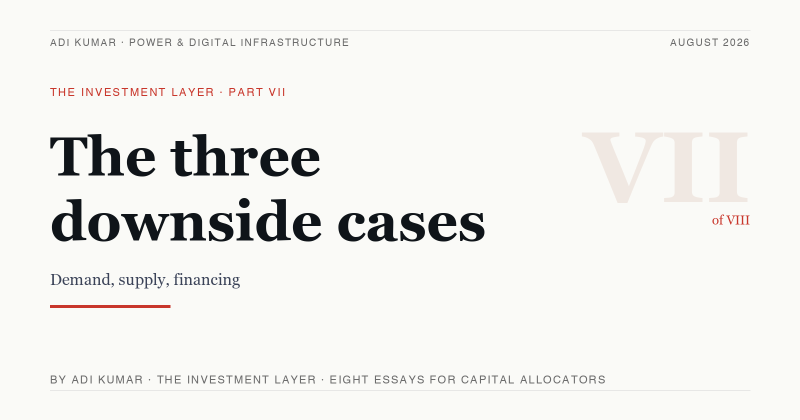 The three downside cases